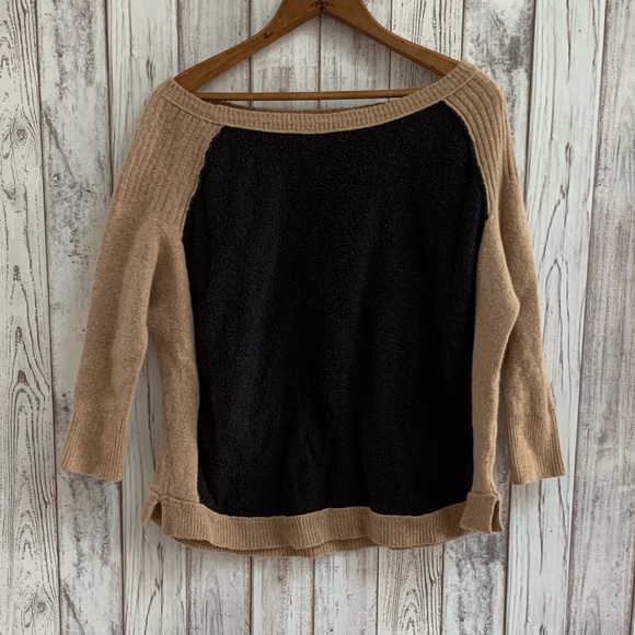 Free People Tops - Free People wool sweater brown/black size medium